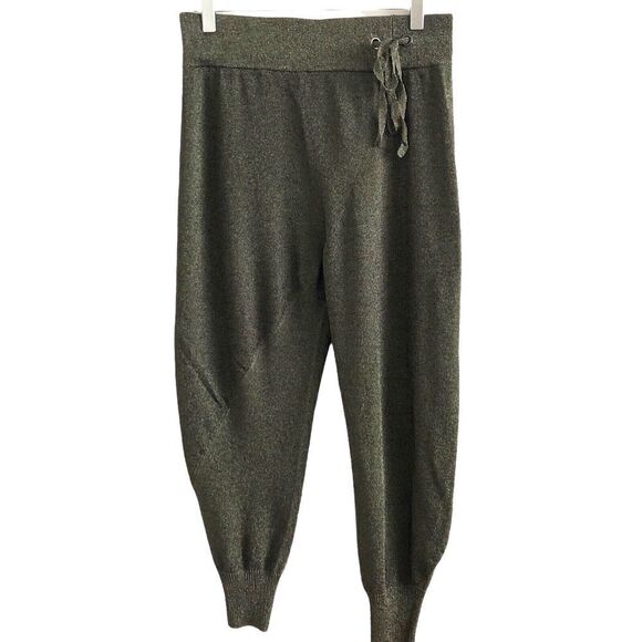 NWT MISA Los Angeles Payton knit Pants Small Metallic Baggy Drop Crotch - Picture 1 of 11